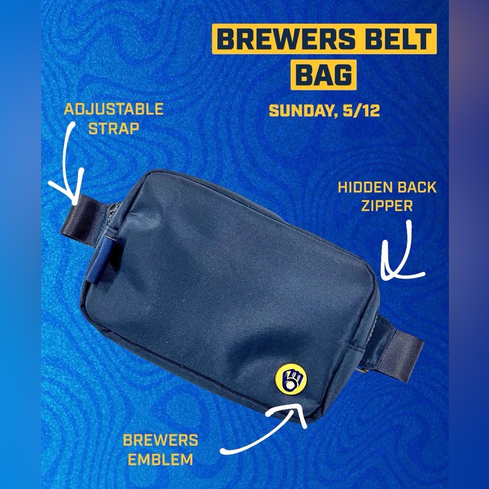 Milwaukee brewers belt bag limited edition NEW